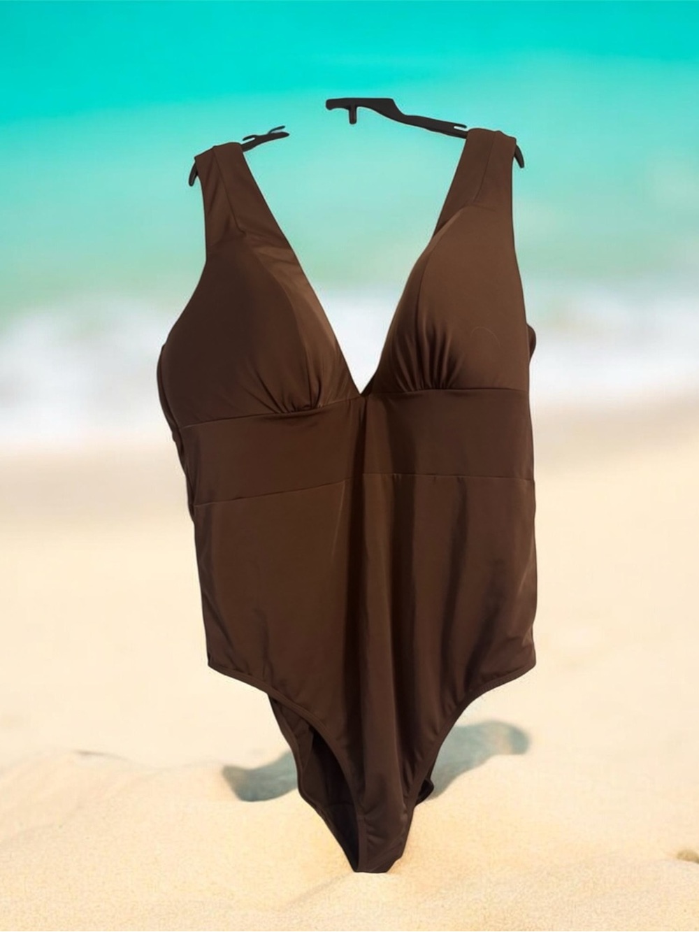 Cacique Deep Brown Women's One Piece Swimsuit